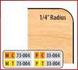 2 15/16 X 3/4 BORE CT 1/4 R EXT. CONER ROUNDS